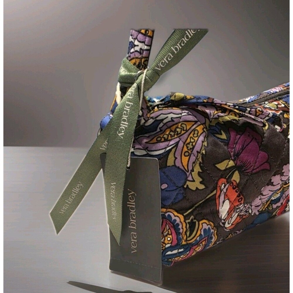 Vera Bradley Roxbury Crescent Shoulder Bag Colorful Bouquet New - Picture 2 of 13